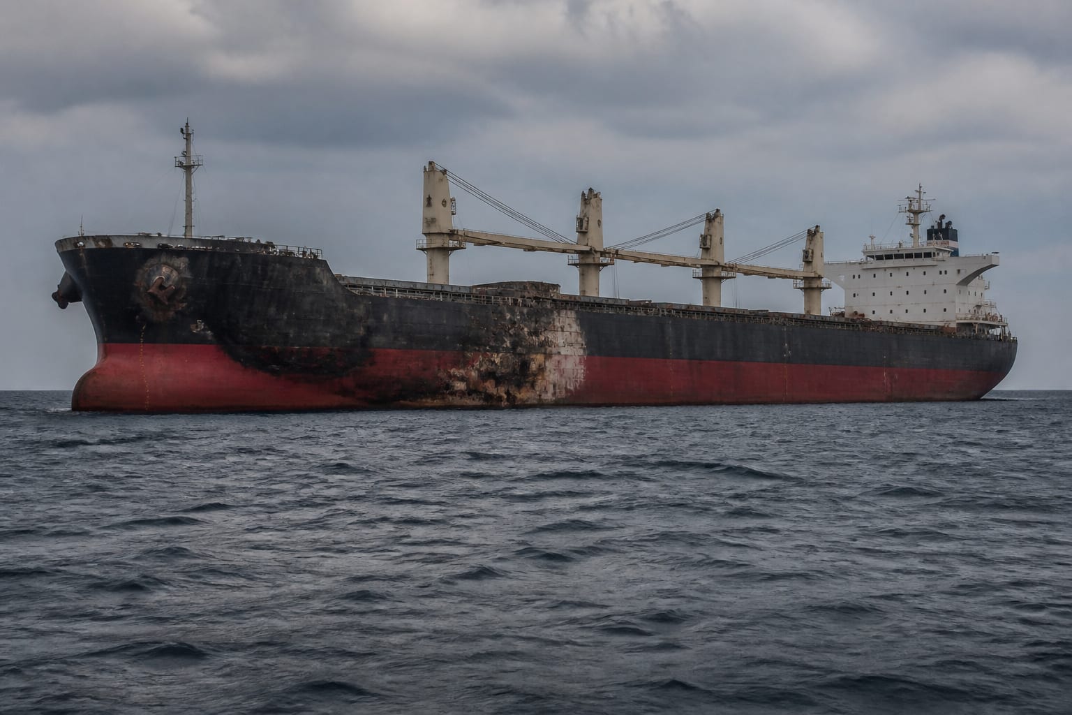 O navă comercială rusă a fost scufundată de drone ucrainene în Marea Neagră